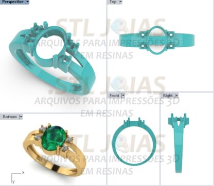 ANEL MODELO FORMATURA Arquivo para impressão 3D. Formato STL