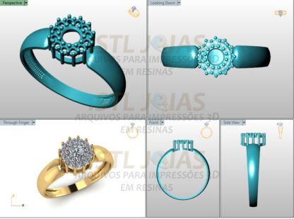 ANEL CHUVEIRO Arquivo para impressão 3D. Formato STL