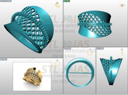 ANEL LUXO Arquivo para impressão 3D. Formato STL