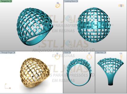 ANEL TELA Arquivo para impressão 3D. Formato STL