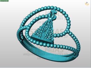 ANEL NOSSA SENHORA Arquivo para impressão 3D. Formato STL 5 STLJOIAS.COM 3 22