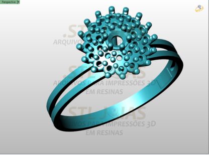 ANEL CHUVEIRO LUXO Arquivo para impressão 3D. Formato STL