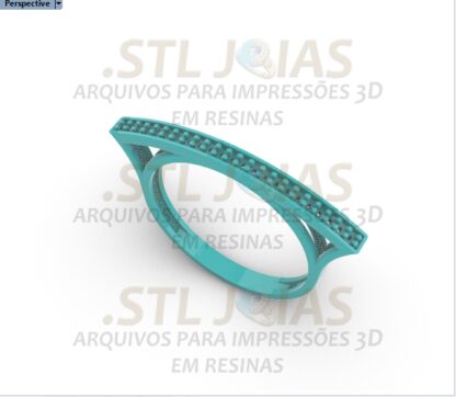 ANEL CRAVADO Arquivo para impressão 3D. Formato STL