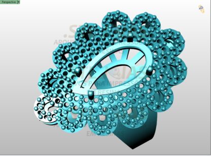 ANEL GOTA LUXO Arquivo para impressão 3D. Formato STL