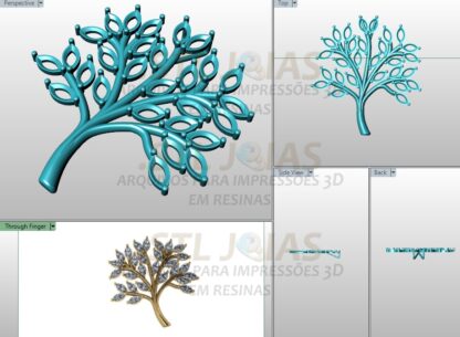 PINGENTE ARVORE DA VIDA Arquivo para impressão 3D. Formato STL