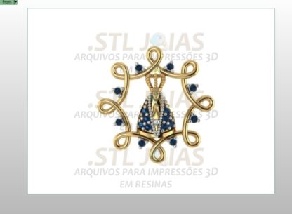 PINGENTE SANTA Arquivo para impressão 3D. Formato STL