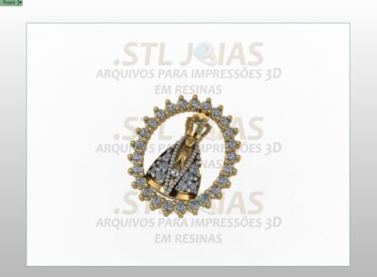 PINGENTE SANTA Arquivo para impressão 3D. Formato STL