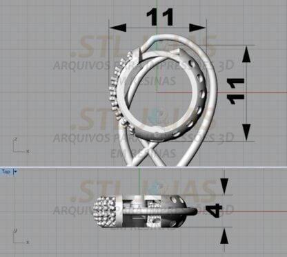 BRINCO ARGOLA CRAVEJADO Arquivo para impressão 3D. Formato STL