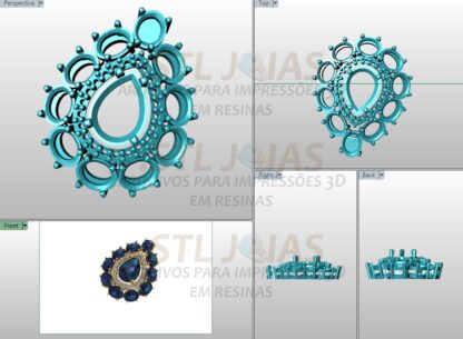 PINGENTE GOTA Arquivo para impressão 3D. Formato STL