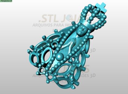 PINGENTE SANTA Arquivo para impressão 3D. Formato STL