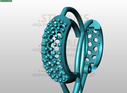 BRINCO ARGOLA CRAVEJADO Arquivo para impressão 3D. Formato STL