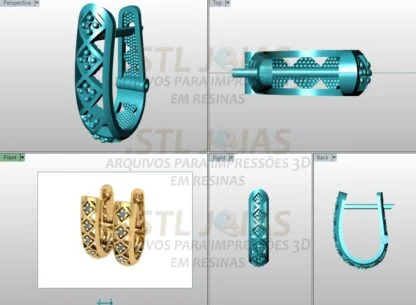 BRINCO ARGOLA Arquivo para impressão 3D. Formato STL