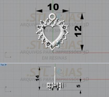 BRINCO DETALHE CRAVEJADO Arquivo para impressão 3D. Formato STL