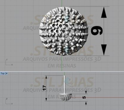 BRINCO CRAVEJADO Arquivo para impressão 3D. Formato STL