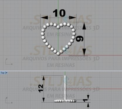 BRINCO CORAÇÃO DE BOLINHAS Arquivo para impressão 3D. Formato STL