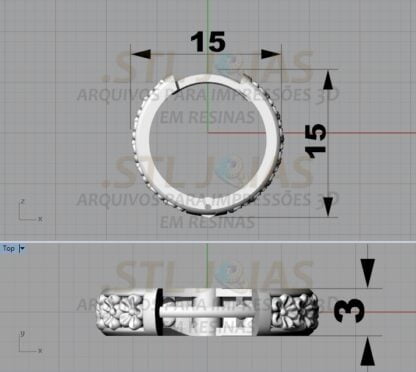 BRINCO ARGOLA CRAVEJADO Arquivo para impressão 3D. Formato STL