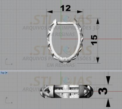 BRINCO ARGOLA Arquivo para impressão 3D. Formato STL