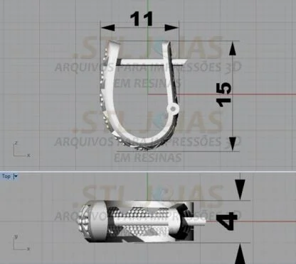 BRINCO ARGOLA Arquivo para impressão 3D. Formato STL