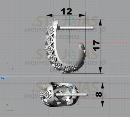 BRINCO CRAVEJADO Arquivo para impressão 3D. Formato STL