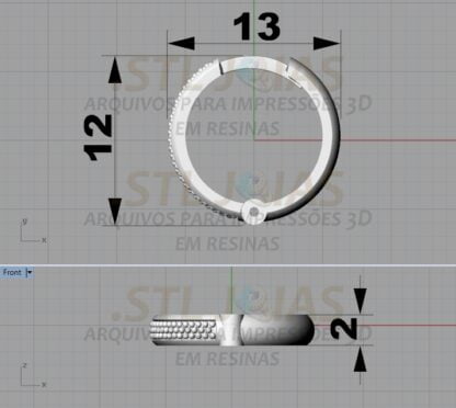 BRINCO ARGOLA Arquivo para impressão 3D. Formato STL