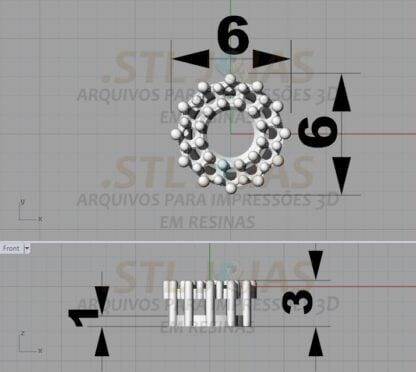 PINGENTE Arquivo para impressão 3D. Formato STL