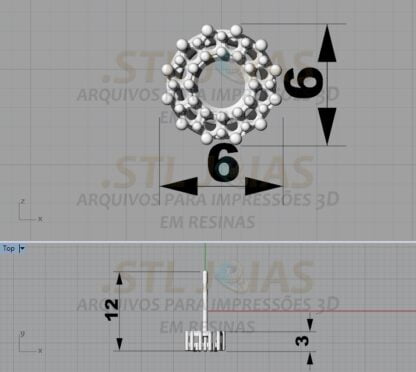 BRINCO COM PEDRAS Arquivo para impressão 3D. Formato STL