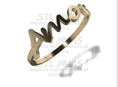 ANEL AMOR Arquivo para impressão 3D Formato STL (3)