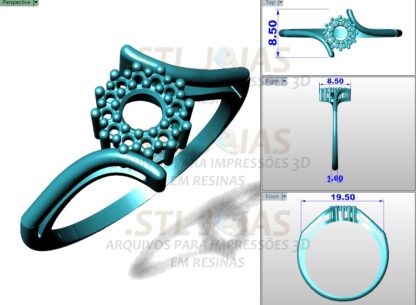 ANEL CRAVEJADO Arquivo para impressão 3D Formato STL (1)