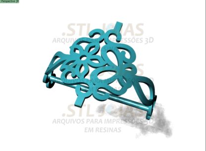 forro para ANEL CHUVEIRO QUADRADO Arquivo para impressão 3D Formato STL (1)