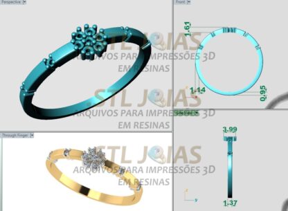 ALIANCA COM PEDRAS Arquivo para impressao 3D Formato STL 1