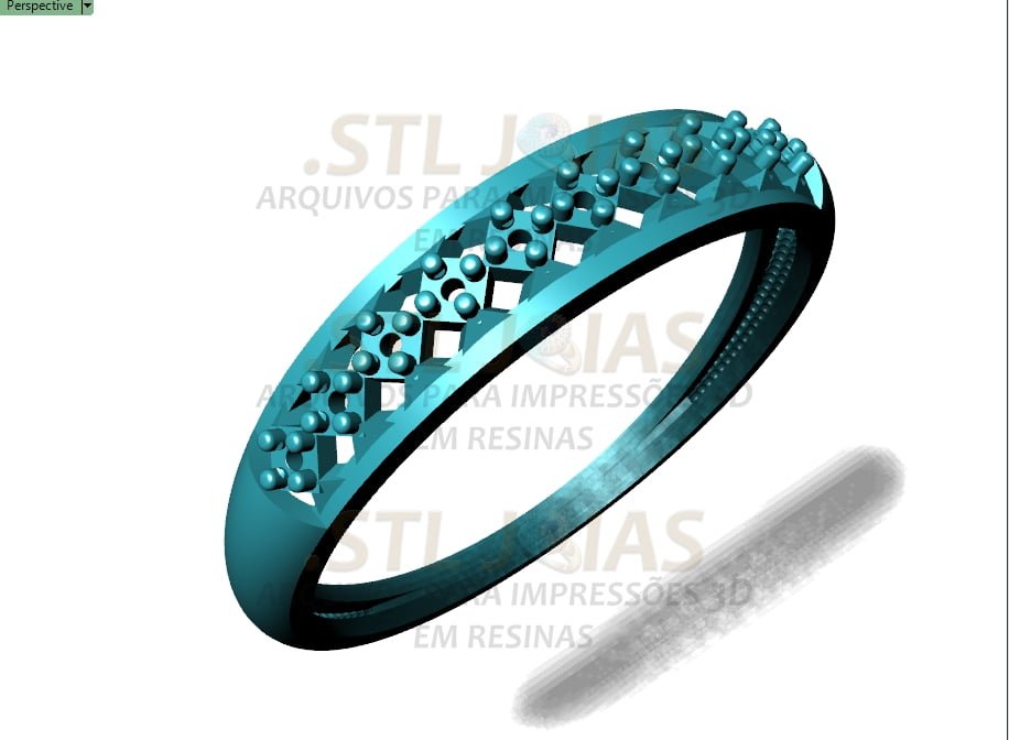 ALIANÇA COM PERAS Arquivo para impressão 3D. Formato STL