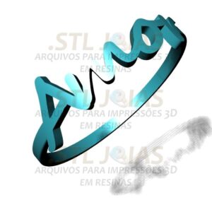 ANEL AMOR Arquivo para impressão 3D. Formato STL