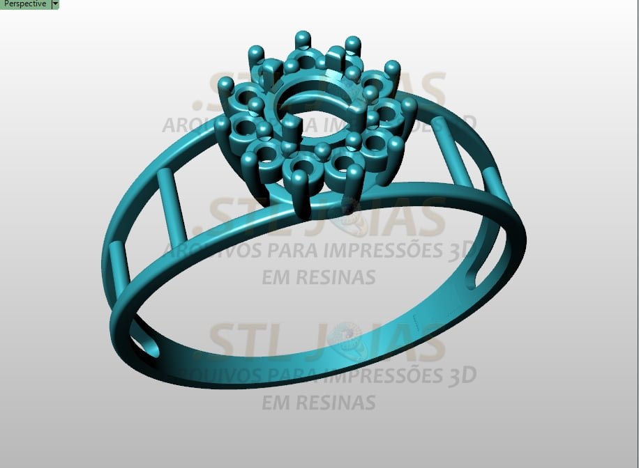 ANEL CRAVEJADO Arquivo para impressão 3D. Formato STL