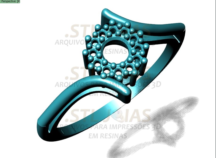 ANEL CRAVEJADO Arquivo para impressão 3D. Formato STL