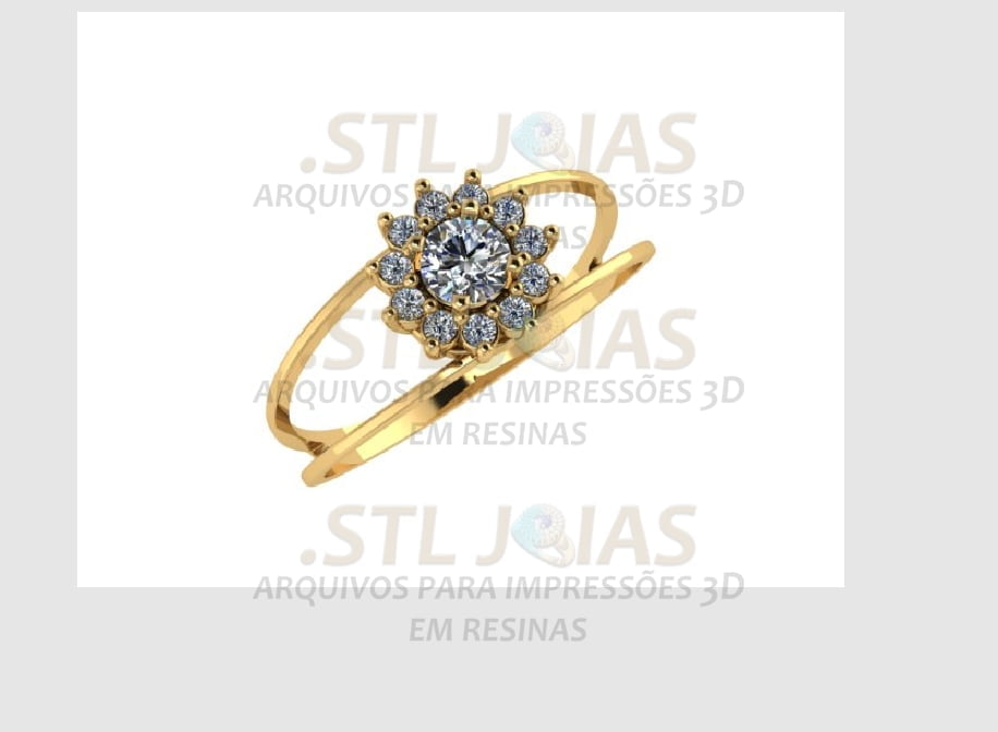 ANEL CRAVEJADO Arquivo para impressão 3D. Formato STL 2 ANEL CRAVEJADO Arquivo para impressão 3D. Formato STL - Imagem 2