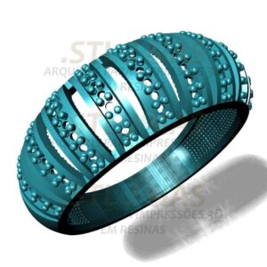 ANEL CRAVEJADO Arquivo para impressão 3D. Formato STL