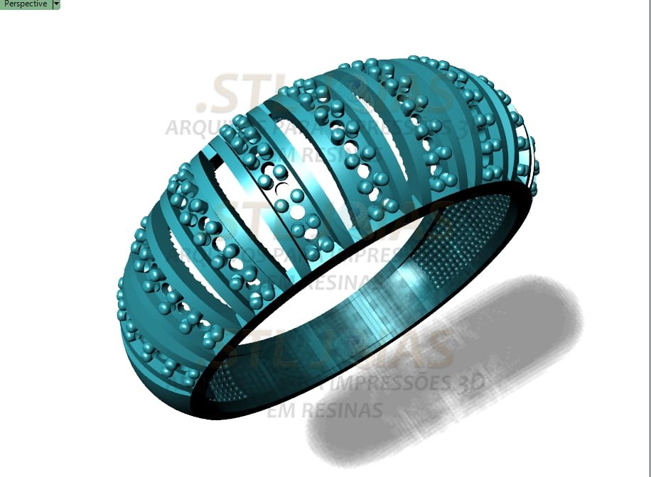 ANEL CRAVEJADO Arquivo para impressão 3D. Formato STL