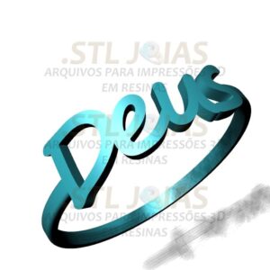 ANEL DEUS Arquivo para impressão 3D. Formato STL