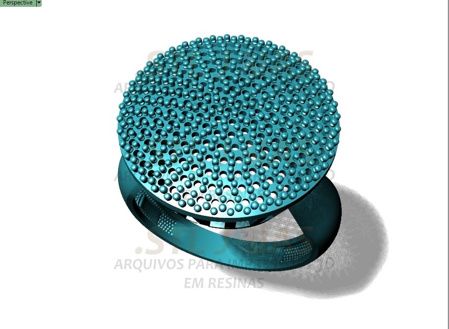ANEL LUXO CRAVEJADO Arquivo para impressão 3D. Formato STL