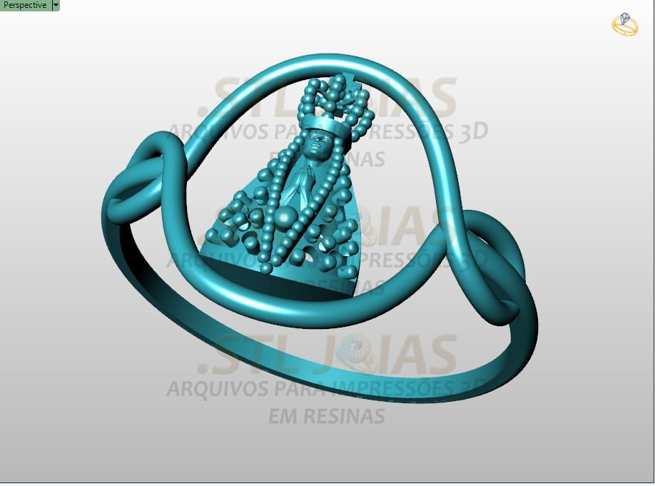 ANEL SANTA Arquivo para impressão 3D. Formato STL