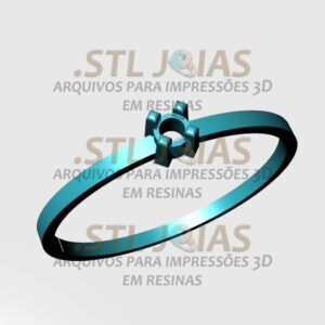 ANEL SOLITÁRIO Arquivo para impressão 3D Formato STL