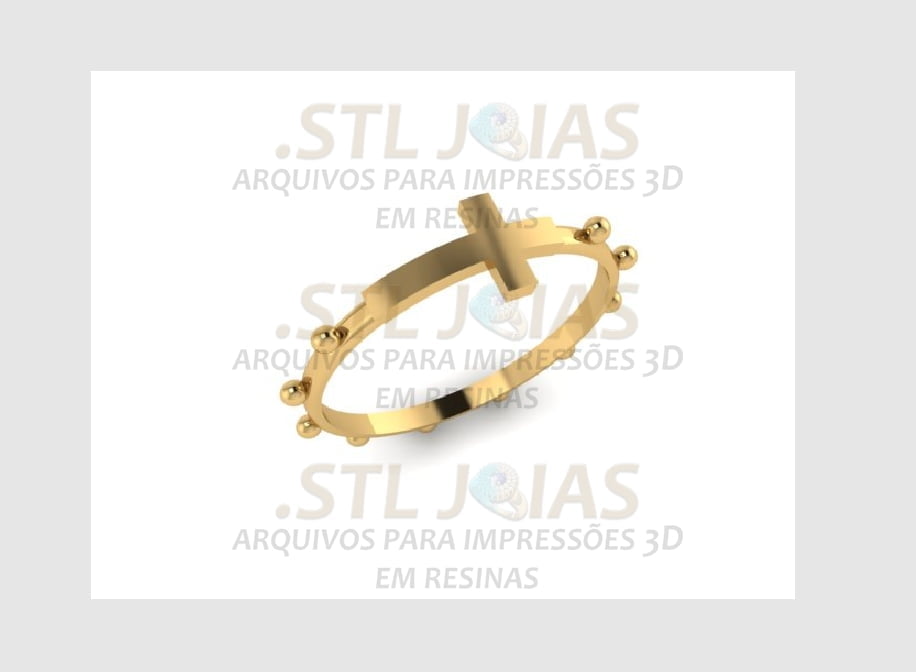 ANEL TERÇO Arquivo para impressão 3D. Formato STL 3 ANEL TERÇO Arquivo para impressão 3D. Formato STL - Imagem 3