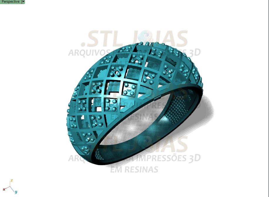 ANEL CRAVEJADO Arquivo para impressão 3D. Formato STL