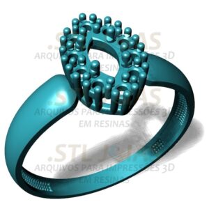 ANEL NAVETE CRAVEJADO Arquivo para impressão 3D. Formato STL