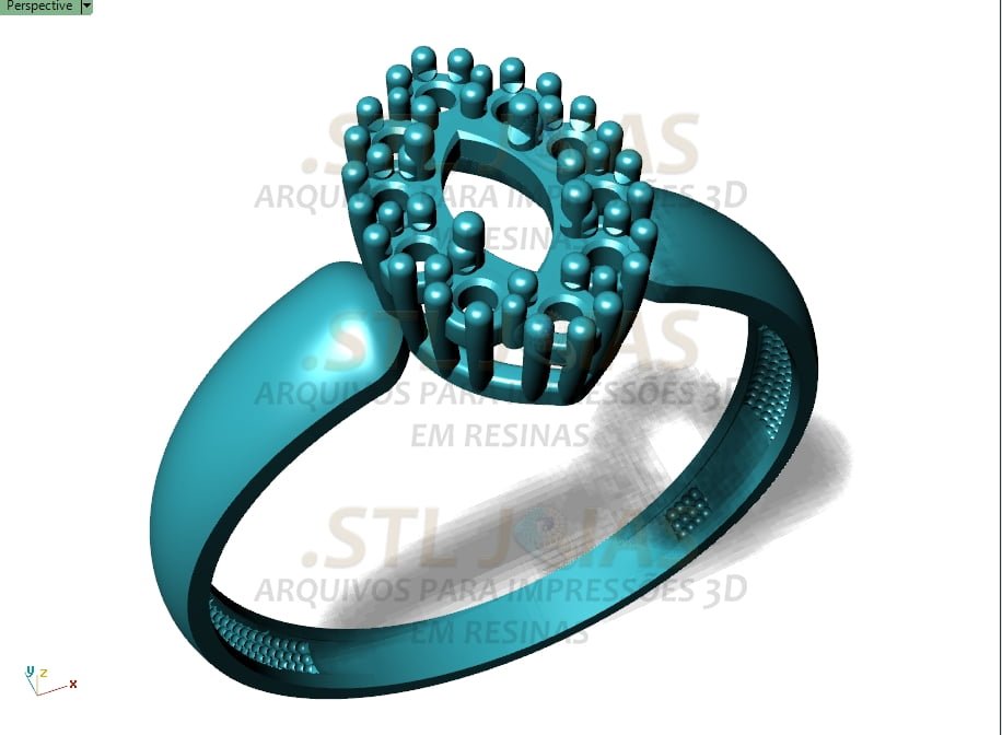 ANEL NAVETE CRAVEJADO Arquivo para impressão 3D. Formato STL