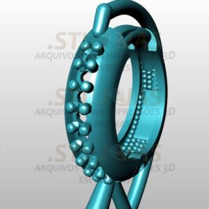 BRINCO ARGOLA CRAVEJADO Arquivo para impressão 3D. Formato STL