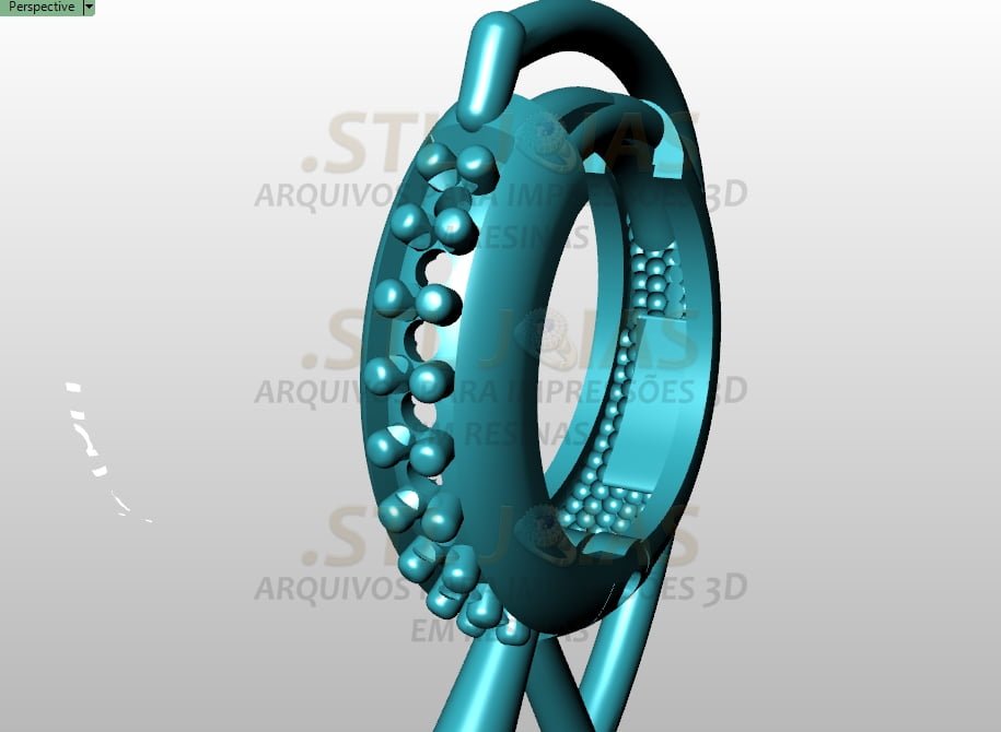 BRINCO ARGOLA CRAVEJADO Arquivo para impressão 3D. Formato STL