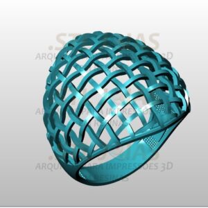 ANEL BORBOLETA Arquivo para impressão 3D. Formato STL 4 ANEL TELA Arquivo para impressão 3D. Formato STL