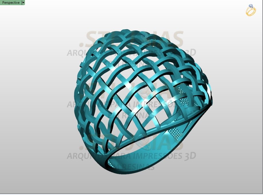 ANEL TELA Arquivo para impressão 3D. Formato STL