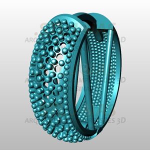 BRINCO ARGOLA CRAVEJADA Arquivo para impressão 3D. Formato STL